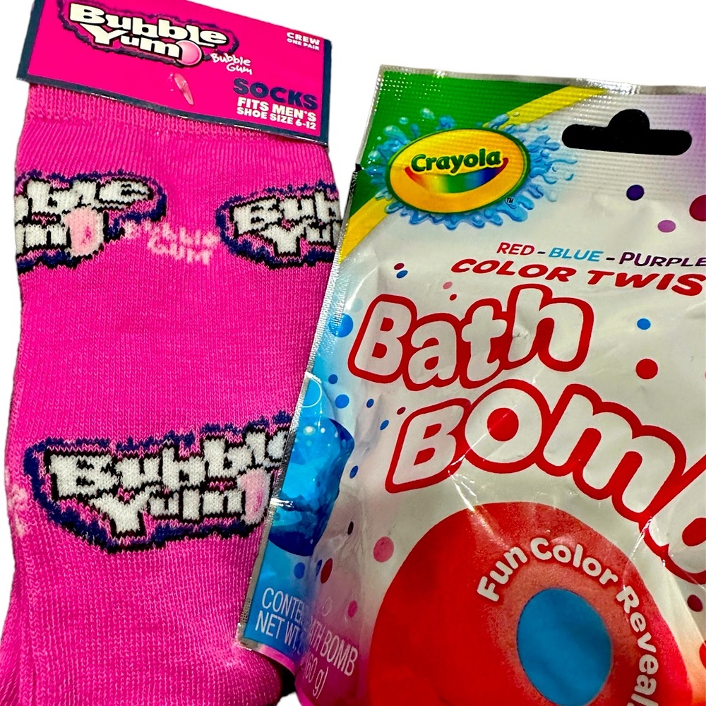 Bubblegum sock set & Bath bundle